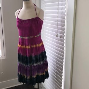 Colorful tie dye dress size small